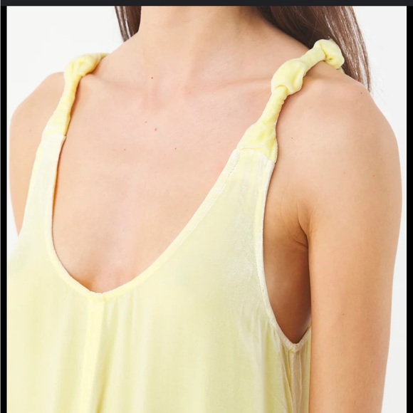 GANNI Yellow Slip Dress - Picture 4 of 8